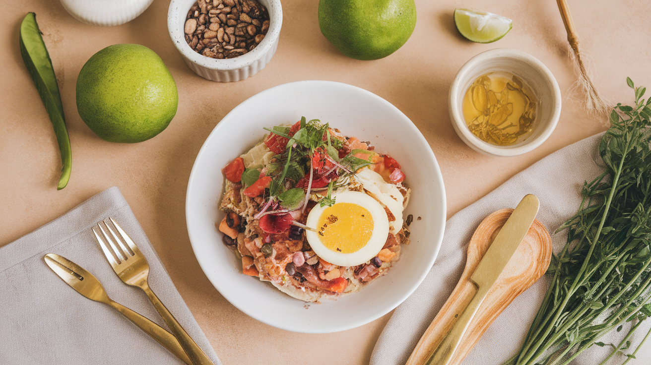 Familie fericită care se bucură de o masă sănătoasă pentru digestie